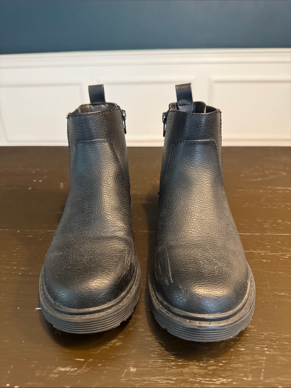 Kids Black Ankle Boots